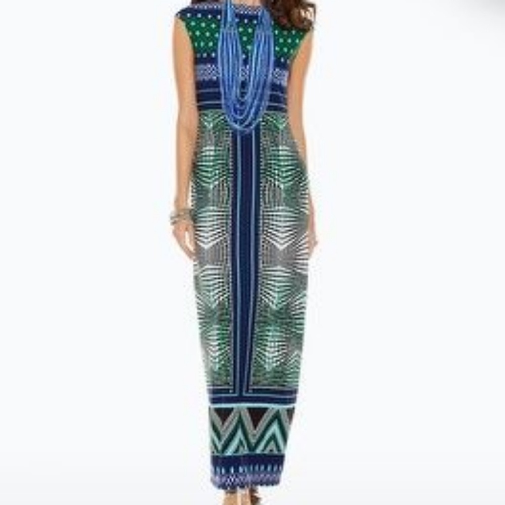 Chico's Black Label Geometric Print Dress - Size 2